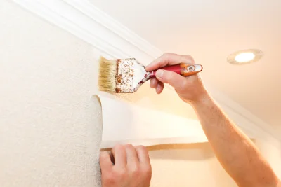 Pose de papier peint aux Fougerêts — revêtements muraux et toiles de verre